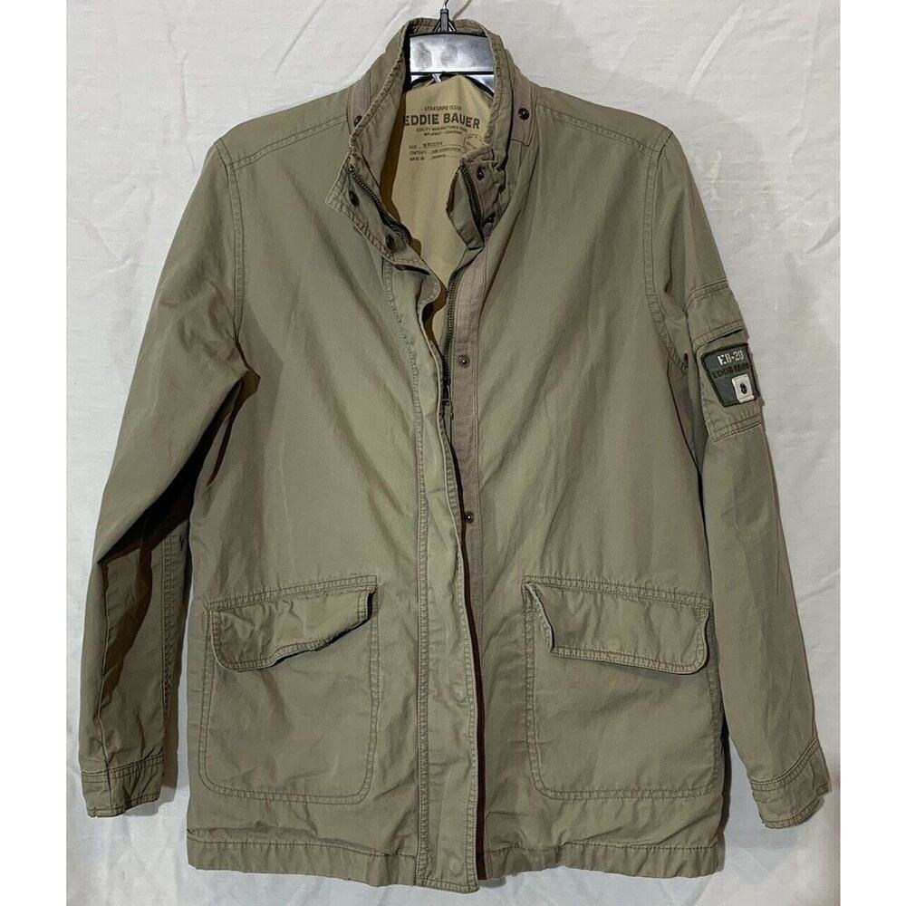 Eddie Bauer Army Style Womens Jacket Coat M Army Green